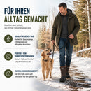 Knixmax Herren Schneestiefel Braun Wasserdicht mit Kunstfellfutter