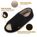 TIESTRA Offene Sandalen Schwarz mit breitem Klettriemen