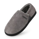 riemot Herren Hausschuhe Grau Memory Foam Pantoffeln mit rutschfester Sohle