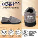 riemot Herren Hausschuhe Grau Memory Foam Pantoffeln mit rutschfester Sohle