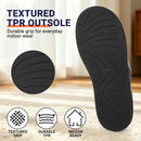 riemot Herren Hausschuhe Grau Memory Foam Pantoffeln mit rutschfester Sohle
