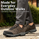 riemot Herren Wasserdichte Wanderschuhe Grau Leichte Trekkingschuhe