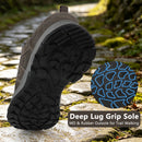 riemot Herren Wasserdichte Wanderschuhe Grau Leichte Trekkingschuhe
