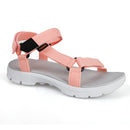 riemot Damen Verstellbare Sportsandalen Pink mit ged&auml;mpftem Fußbett