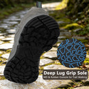 riemot Damen Wasserdichte Wanderschuhe Grau Grün Leichte Trekkingschuhe