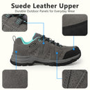 riemot Damen Wasserdichte Wanderschuhe Grau Grün Leichte Trekkingschuhe