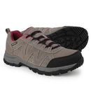 riemot Damen Wasserdichte Wanderschuhe Grau Wein Leichte Trekkingschuhe