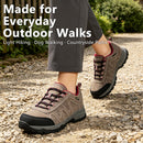 riemot Damen Wasserdichte Wanderschuhe Grau Wein Leichte Trekkingschuhe