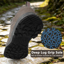 riemot Damen Wasserdichte Wanderschuhe Grau Wein Leichte Trekkingschuhe