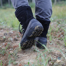 Knixmax Herren Schneestiefel Schwarz Wasserdichte Sohle Winterstiefel