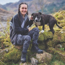 riemot Damen Winterstiefel Wasserdichte Sohle Schwarz Schneestiefel