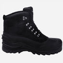riemot Herren Winterstiefel Wasserdichte Sohle Schwarz Schneestiefel