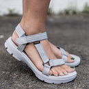 riemot Damen Open Toe Sport Sandalen Verstellbare rutschfeste Fußgewölbestütze Sliver Schuhe