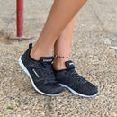 Knixmax Damen Sneaker, Schwarz, Leicht, Laufen Gym Fitness Sport Wanderschuhe