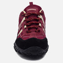 Knixmax Women's Hiking Trainers, Wine Red, Lightweight Approach Shoes, Sports Trainers - Knixmax