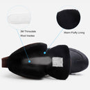 riemot Herren Winterstiefel Wasserdichte Sohle Braune Schneestiefel