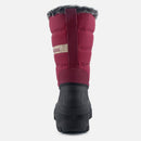 Knixmax Women's Snow Boots Red Waterproof Sole Fur Lined Winter Boots - Knixmax