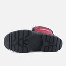 Knixmax Women's Snow Boots Red Waterproof Sole Fur Lined Winter Boots - Knixmax