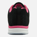 Knixmax Women's Knit Trainers, Black Rose, Lightweight, Running Gym Fitness Sports Walking Shoes - Knixmax