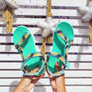 riemot Damen Open Toe Sport Sandalen Verstellbare rutschfeste Fußgewölbestütze Grün Schuhe