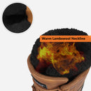 riemot Herren Schneestiefel Braun Wasserdicht & Rutschfest Winterstiefel