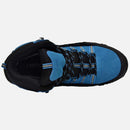 riemot Walking Boots for Men Blue Fully Waterproof High Rise Outdoor Hiking Shoes - Knixmax