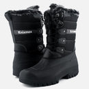 Knixmax Women's Snow Boots Black Waterproof Sole Fur Lined Winter Boots - Knixmax