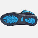 riemot Walking Boots for Men Blue Fully Waterproof High Rise Outdoor Hiking Shoes - Knixmax