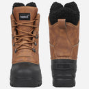riemot Herren Schneestiefel Braun Wasserdicht & Rutschfest Winterstiefel
