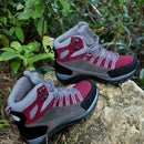 riemot Walking Boots for Women Fuchsia Fully Waterproof High Rise Hiking Boots - Knixmax