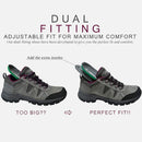 riemot Women's Waterproof Hiking Shoes Grey Wine Lightweight Running Trainers - Knixmax