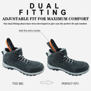 riemot Wasserdichte Damen Wanderschuhe Grau Leichte Outdoor-Stiefel fürs Camping