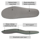 Knixmax Sports Einlegesohlen Grau Arch Support Volle Länge Ortheseneinsätze für Männer Frauen