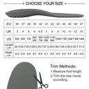 Knixmax Sports Einlegesohlen Grau Arch Support Volle Länge Ortheseneinsätze für Männer Frauen