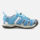 Knixmax Damen Geschlossene Zehensandalen Blau Wide Fit Sport Sommerschuhe (Upgrade Version)