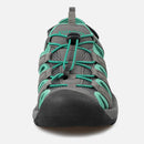 Knixmax Damen Sandalen mit geschlossener Zehenpartie Grün Wide Fit Sport Sommerschuhe (Upgrade Version)