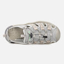 Knixmax Damen Geschlossene Zehen Sandalen Grau Wide Fit Sport Sommerschuhe (Upgrade Version)