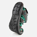 Knixmax Damen Sandalen mit geschlossener Zehenpartie Grün Wide Fit Sport Sommerschuhe (Upgrade Version)