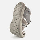 Knixmax Damen Geschlossene Zehen Sandalen Grau Wide Fit Sport Sommerschuhe (Upgrade Version)