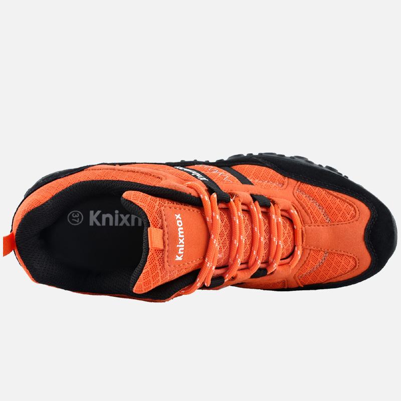 Knixmax Women's Hiking Trainers, Orange, Lightweight Approach Shoes, Sports Trainers - Knixmax