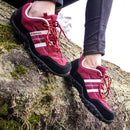Knixmax Women's Hiking Trainers, Wine Red, Lightweight Approach Shoes, Sports Trainers - Knixmax