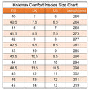 Knixmax Women Men Memory Foam Insoles Comfort Shoe Inserts Shock Absorption Cushioning Foot Support Pads - Knixmax