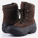 Knixmax Herren Schneestiefel Braun Wasserdichte Sohle Winterstiefel