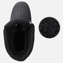 Knixmax Schwarze Damen Schneestiefel mit warmem Futter, wasserdichtem Obermaterial und rutschfester Sohle Winterstiefel