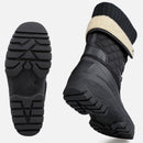 Knixmax Schwarze Damen Schneestiefel mit warmem Futter, wasserdichtem Obermaterial und rutschfester Sohle Winterstiefel