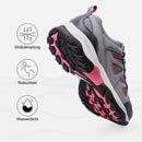 Riemot Wasserdichte Wanderschuhe für Damen, rutschfest, Outdoor, Trekking, Camping, Wanderschuhe, leichte, atmungsaktive Wanderschuhe