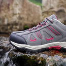 Riemot Wasserdichte Wanderschuhe für Damen, rutschfest, Outdoor, Trekking, Camping, Wanderschuhe, leichte, atmungsaktive Wanderschuhe