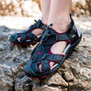 riemot Damen-Weinsandale mit geschlossener Zehenpartie für Summer Beach (Upgrade-Version)