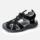 riemot Womens Closed Toe Black Sandal for Summer Beach(Upgraded Version) - Knixmax