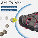 riemot Womens Closed Toe Wine Sandal for Summer Beach(Upgraded Version) - Knixmax